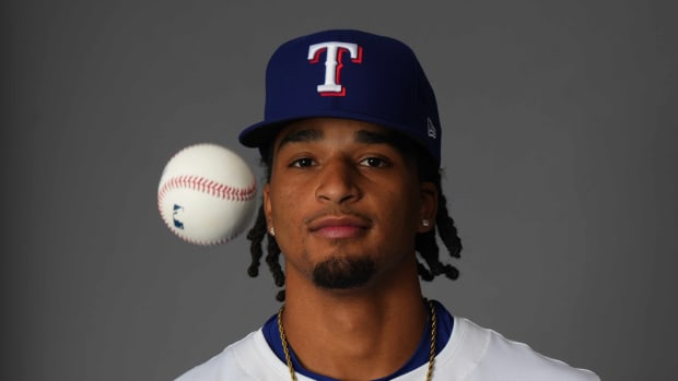 Texas Rangers relief pitcher Marc Church, 22, poses for a photo during Media Day at Surprise Stadium. The right-hander has struck out nine, walked three, and allowed one run on two hits in eight innings this spring.